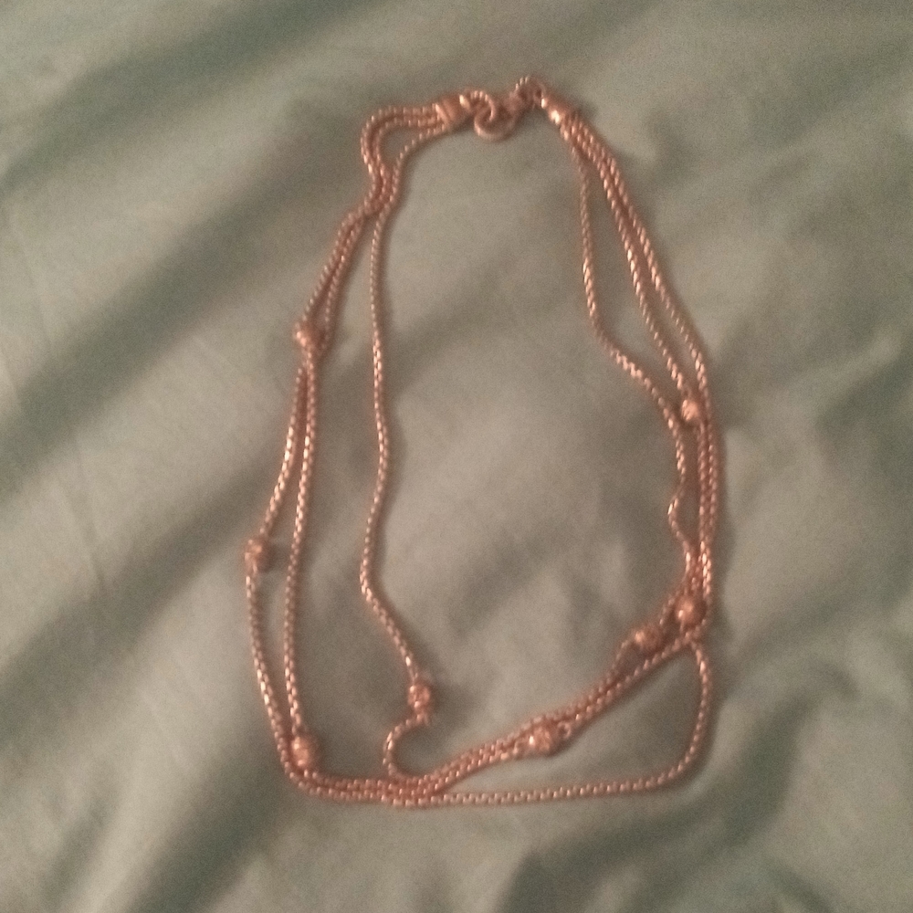 Triple strand necklace